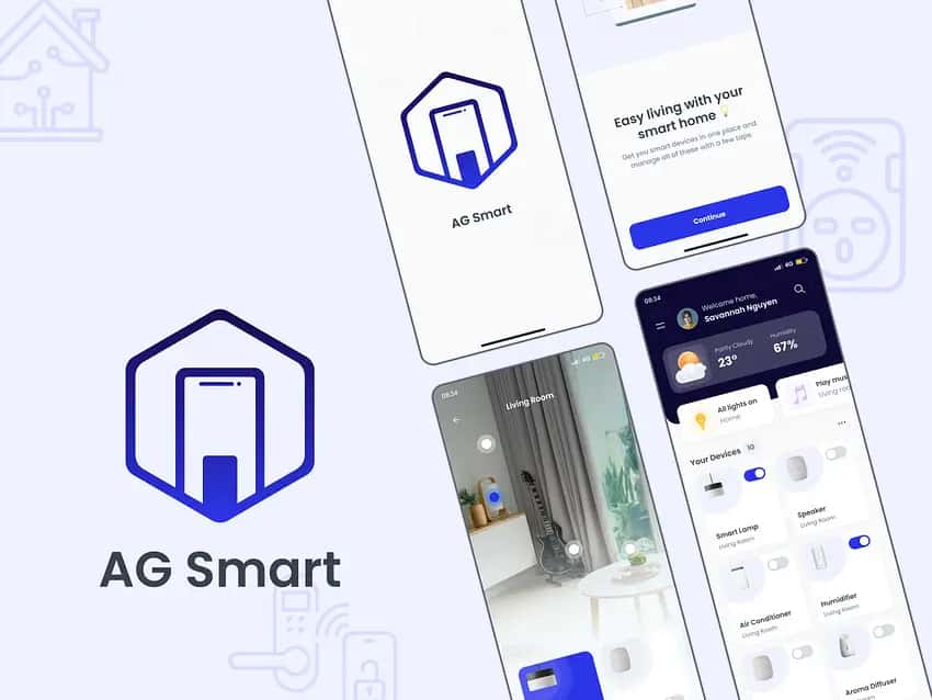 Smart Home App Design Platform Screenshot